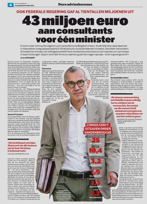 Tijd om die corrupte Vandenbroucke zijn politieke onschendbaarheid af te nemen om hem te kunnen arresteren en voor een onderzoeksrechter te brengen. 
Schandelijke kerel zou beter zijn mond houden over Trump, Putin, Orban en andere leiders.