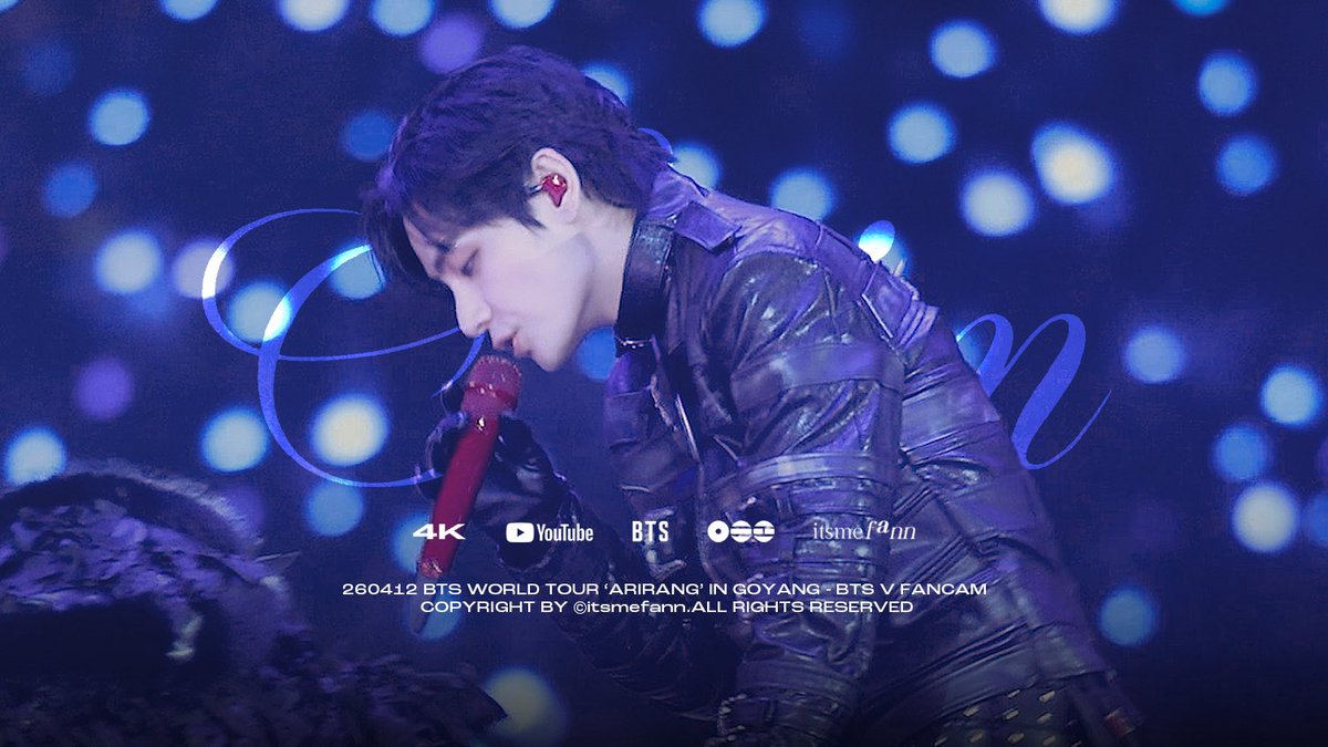 [4K] 260411 + 260412 BTS WORLD TOUR ‘ARIRANG’ IN GOYANG - SWIM📽💜

최선을 다했어요 예쁘게 봐주셨으면 좋겠어여ㅠㅠ🙏🏻

🔗: youtu.be/OOSvpcgZcSo ( JIMIN CAM )

🔗: youtu.be/mBicJ8LxNYs ( V CAM )

—
#BTS⁠⁠ #방탄소년단 
#JIMIN #지민 #V #뷔 #TAEHYUNG #태형 #구오즈 #95z