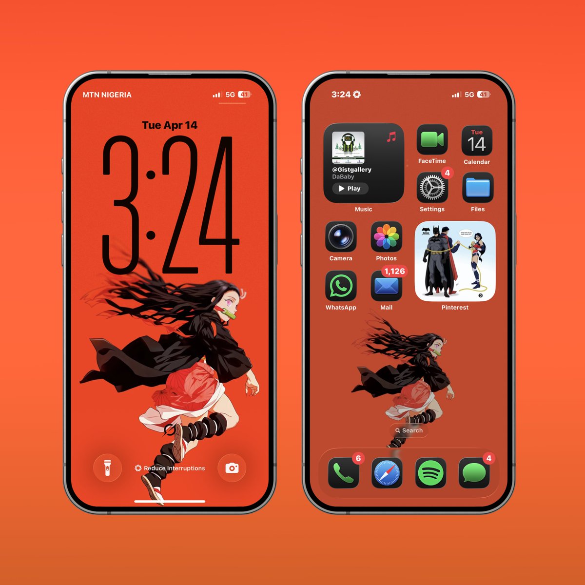 Pulaxki's tweet image. Lock and home screen background