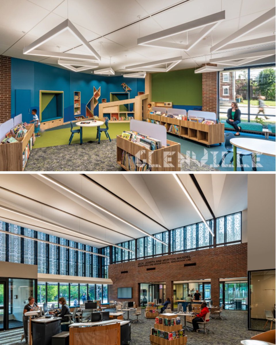 AIAOhio's tweet photo. Celebrating excellence in design 🏆✨

Glenville Branch Renovation - 
Recipient of the Honor Award for Additions, Renovations and Restorations from AIA Ohio

Designed by Bialosky for the Cleveland Public Library. https://t.co/S4WXRS613B