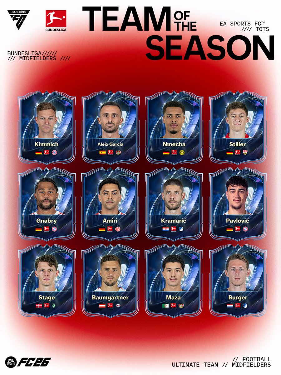 FcMobileAdda's tweet image. 🚨 BUNDESLIGA TOTS NOMINEES ARE HERE 🚨 

LET’S SEE WHO ACTUALLY WATCHES BALL 👀

VOTE HERE 👇 #FCMobile #FC26

tots.easports.com/en-gb/bundesli…