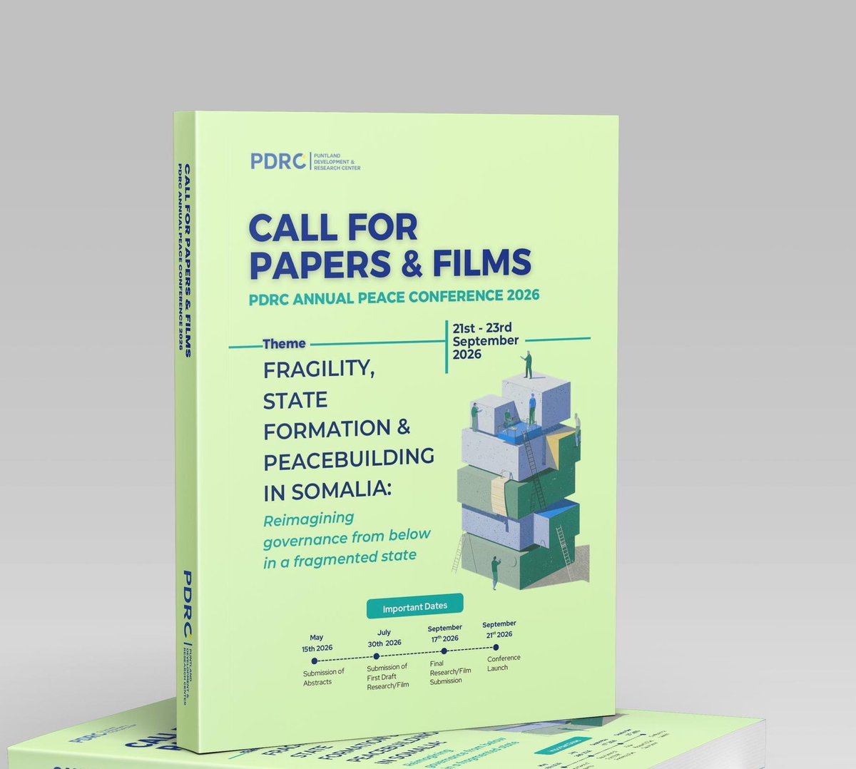 📢Call for Papers &amp; Films 📃🎬

We are back with our 4th Annual Peace Conference.

This year we focus on Fragility, State Formation &amp; Peacebuilding in Somalia 
We invite researchers, policymakers, practitioners &amp; filmmakers!

Join us! More information ⬇️

bit.ly/4mx0igT