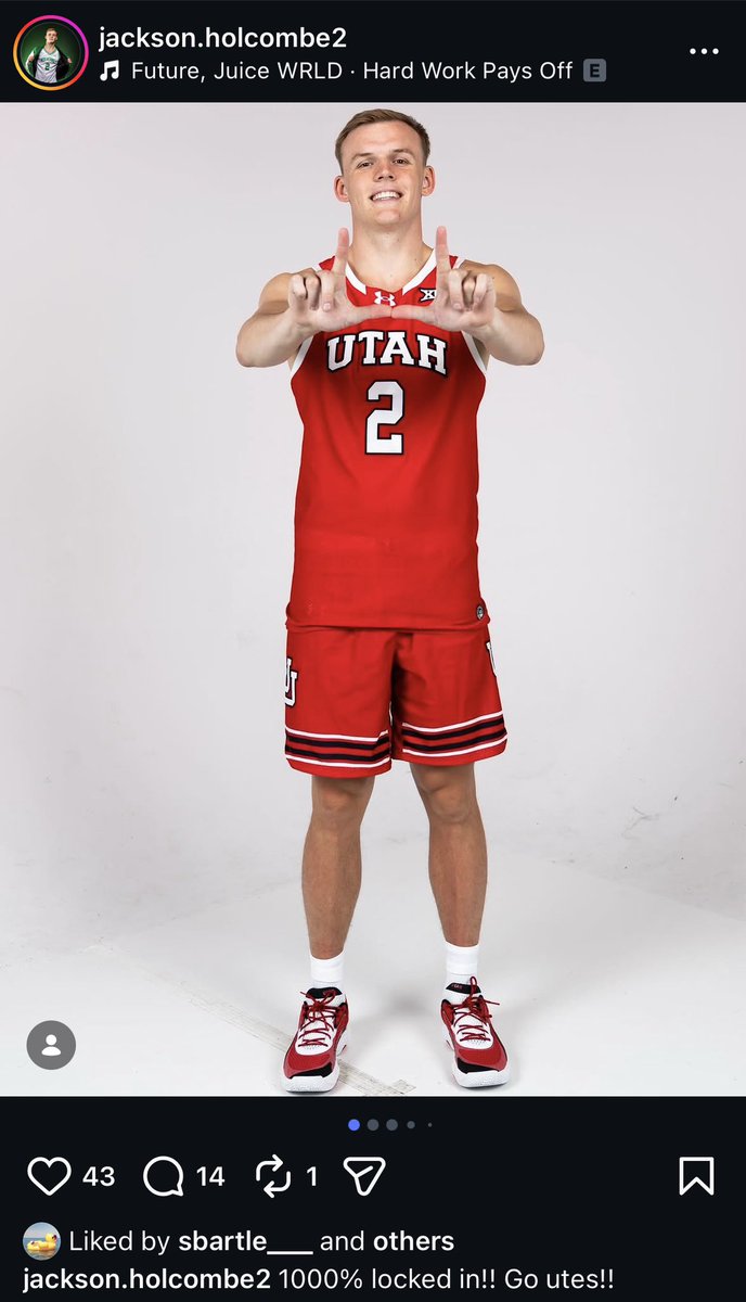 s_moraOn3's tweet photo. UVU transfer Jackson Holcombe has committed to Utah https://t.co/2q86NHzCSw