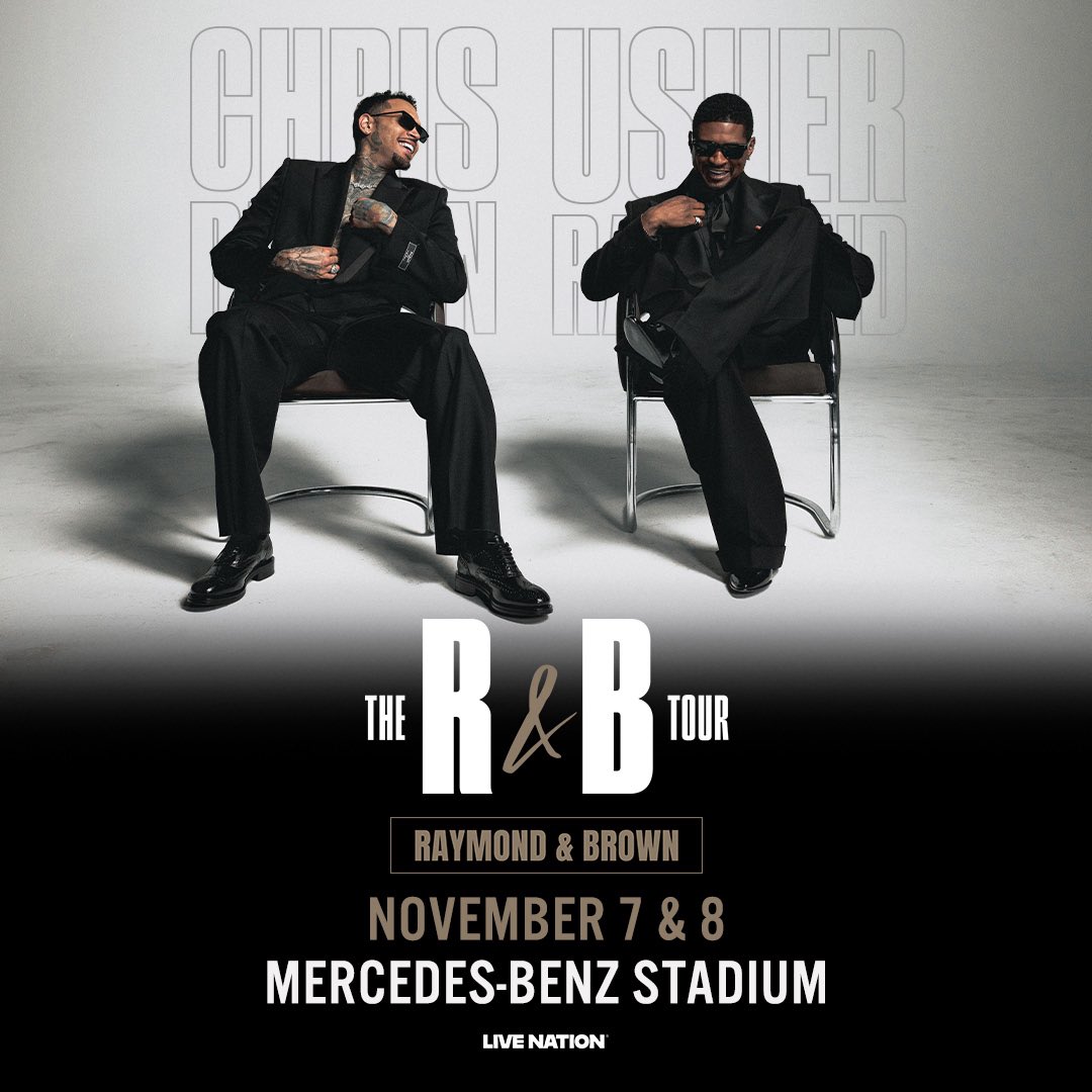 OG989ATL's tweet photo. JUST ANNOUNCED 🎵 The R&amp;B Tour - Starring Usher Raymond &amp; Chris Brown is coming to Mercedes-Benz Stadium on November 7 and 8! Tickets on sale Monday, 4/27 at 12PM at https://t.co/hEoMgrL7S4 🎫 https://t.co/UKq2wRlKLL