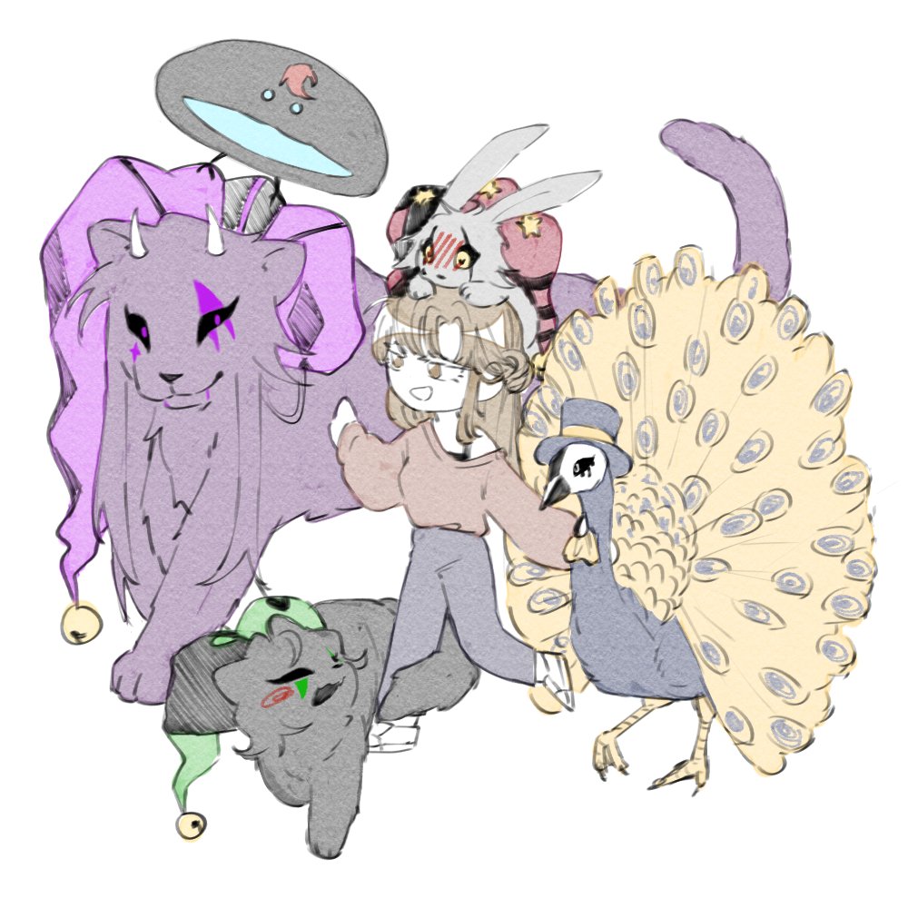 Bam_Dottori's tweet image. #thefreakcircus #tfc #더프릭서커스 #더프서 #커미션 
#pierrot #harlequin #tickettaker #doctor #jester
@tfc_arlek6 르캥님의 털 뿜뿜 오마카세에 커미션❣️
저는 제 OC와 모든 단원들 다 추가했어요 특이한 동물을 골라서 곤란하셨을지도 모르지만, 받은 결과물이 너무 좋아서 너무너무