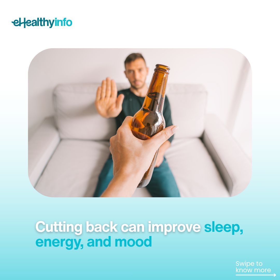 EhealthyInfo's tweet image. Alcohol Awareness Month
Alcohol affects the brain, liver, heart, and mental health.
Even social drinking can carry risk.
Cutting back can improve sleep, mood, and energy.
#AlcoholAwarenessMonth #HealthAwareness #eHealthyInfo