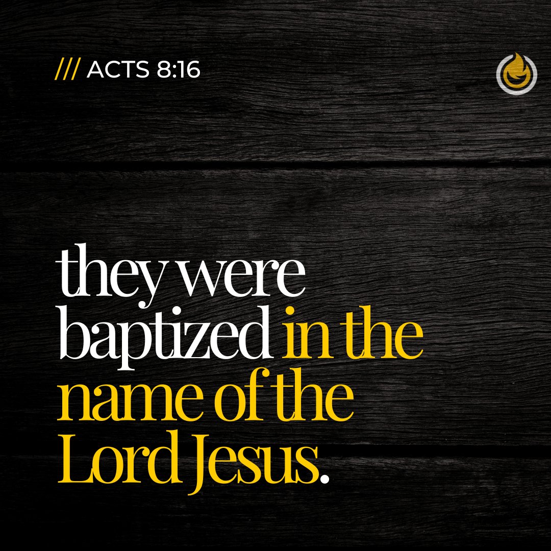 PhoenixUPCI's tweet image. /// ACTS 8:16 they were baptized in the name of the Lord Jesus
#truth #truthtuesday #apostolic #injesusname