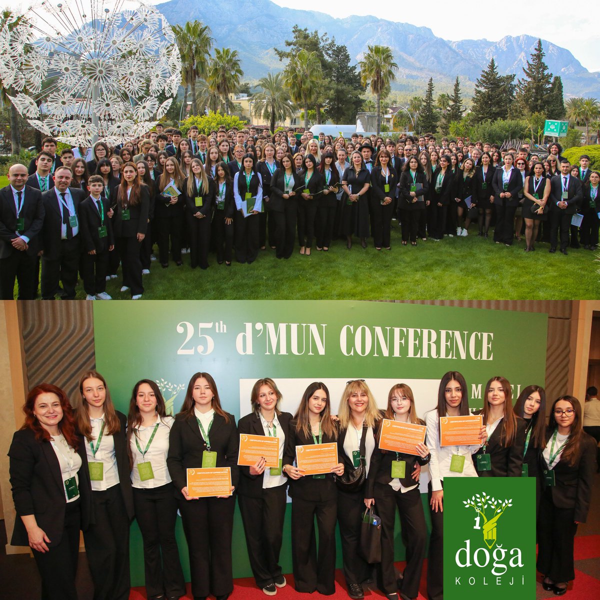 Dünya sahnesinde güçlü bir iz bıraktık. 🌍

🎤 Söz, geleceğin liderlerindeydi.

25. d’MUN Konferansı’nda Doğa Koleji lise öğrencileri, Birleşmiş Milletler delegeleri rolüyle dünya gündemini tartıştı, çözüm önerileri geliştirdi ve uluslararası bir deneyim kazandı.

Türkiye’nin