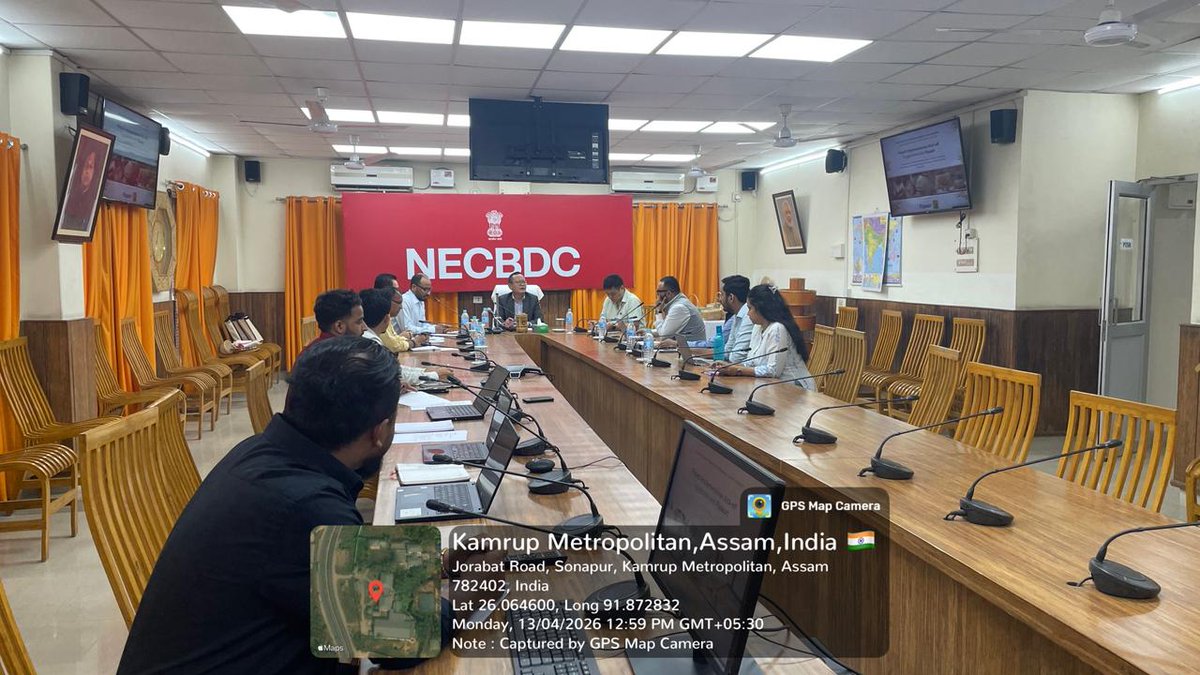 NECBDC's tweet photo. A productive meeting between North East Cane and Bamboo Development Council and Flipkart officials on 13 April 2026 focused on onboarding artisan products to e-commerce platforms and strengthening digital market access for handmade bamboo products. https://t.co/dyn8u6PrBK
