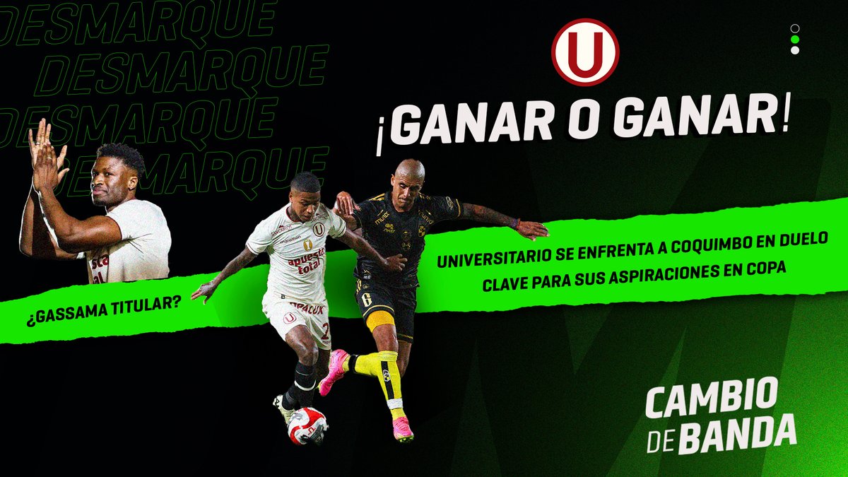 Los esperamos al mediodía para un nuevo Cambio de banda junto a <a href="/adictoalatrama/">Diego Alonso Sáenz</a>:

Hoy estaremos con toda la previa del Universitario vs Coquimbo por la Copa Libertadores. 

¡Súmate a la transmisión y déjanos tu opinión en los comentarios!🫡

youtube.com/live/JXx56XXkY…