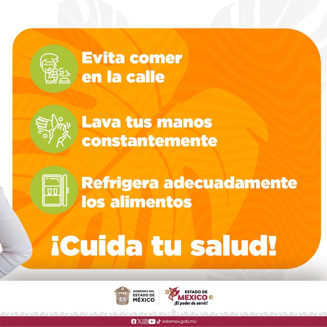 COBAEMex's tweet photo. El calor también requiere prevención. ☀️

Hidrátate bien y consume agua segura 💧;
lava tus manos y desinfecta alimentos. 🧼 🍅

Pequeñas acciones que protegen tu salud.

@delfinagomeza
@Edomex
#ElPoderDeServir https://t.co/Ir1qCvlL2u