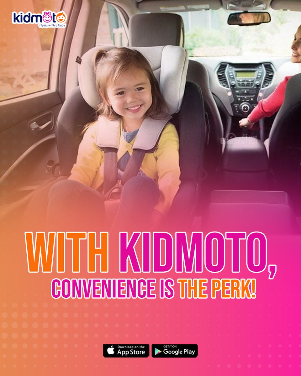 kidmototech's tweet photo. No car seat hauling. No installation struggles. Just smooth, safe, and stress-free airport rides for your whole crew. 
Download the Kidmoto app to book a ride:
iPhone: https://t.co/mW5BrEv7pG
Android: https://t.co/EWGddTBbAB
Visit: https://t.co/80FRHoy1MW
#KidmotoJourney #Kidmoto https://t.co/hDvajCzwqd