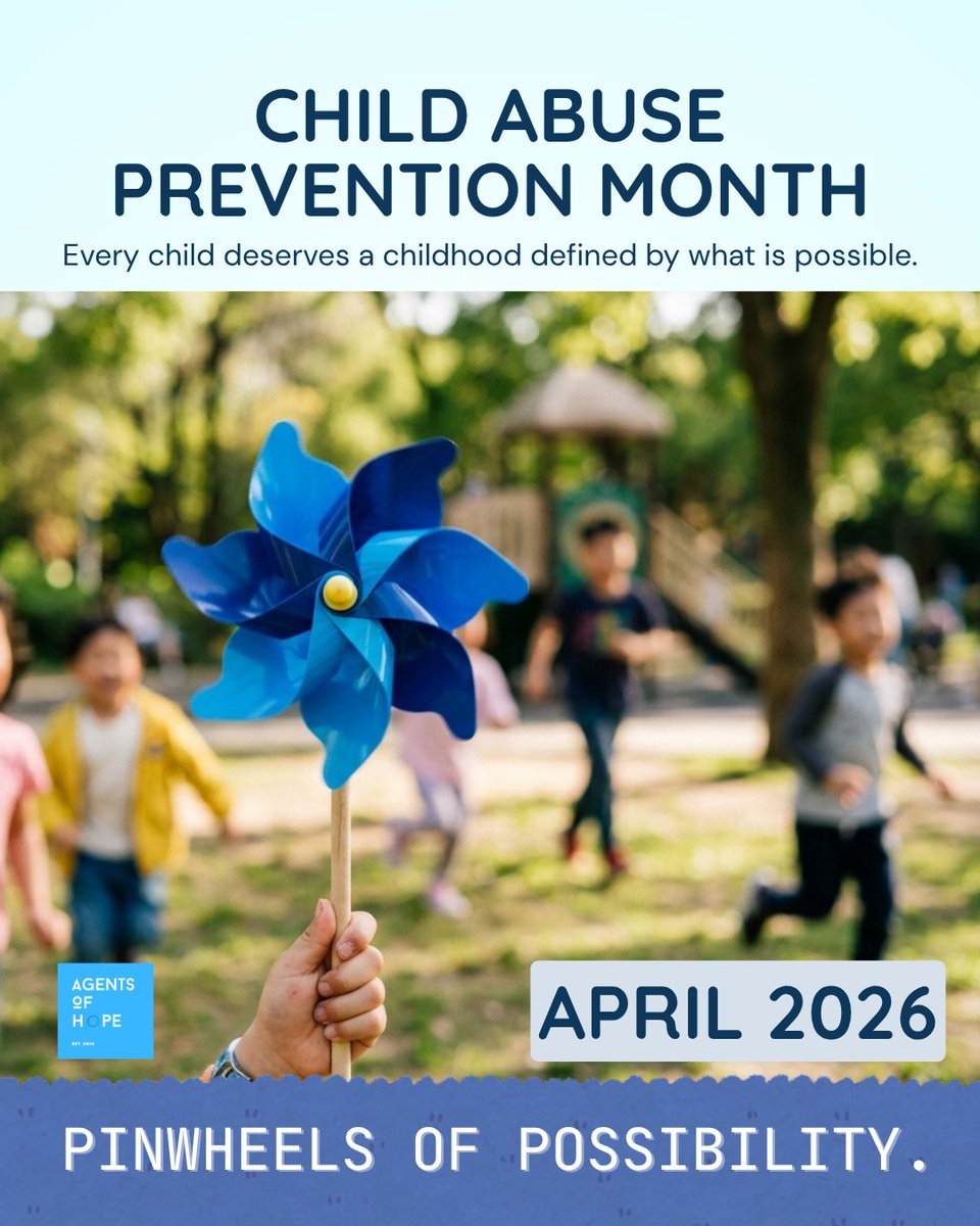 ahtiglobal's tweet image. Every child deserves a childhood defined by what is possible. This April, we’re focusing on the Pinwheels of Possibility. When we support families and build strong communities, we create a safer, brighter future for our children. 🩵
#WithRefugees #IllinoisCommunities