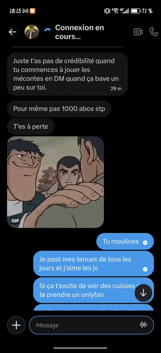 Shalunys's tweet image. POV  tu dis à un mec que tu ne veux pas recevoir de messages où il dit que ton corps fait baver :