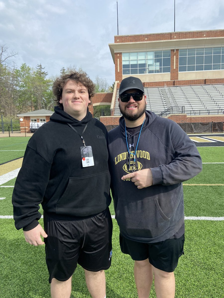 ColeCarl09's tweet photo. Had a great time at @LindenwoodFB this Saturday! It was great connecting with coaches and seeing campus. @Coach_HHarris @CoachLawsonLU @stugfb @Mr_Nellis @CoachIverson @BC_lancer_FB @MJ_NFLDraft @PrepRedzoneWI https://t.co/EBWbOOqy3k