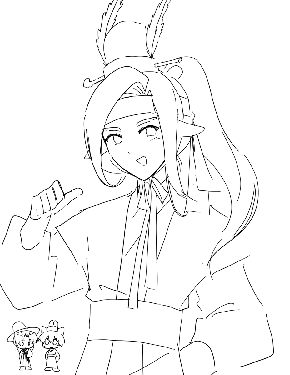 아녕하세요
요즘 그릴 시간이 없어요
이것은 장발양양이