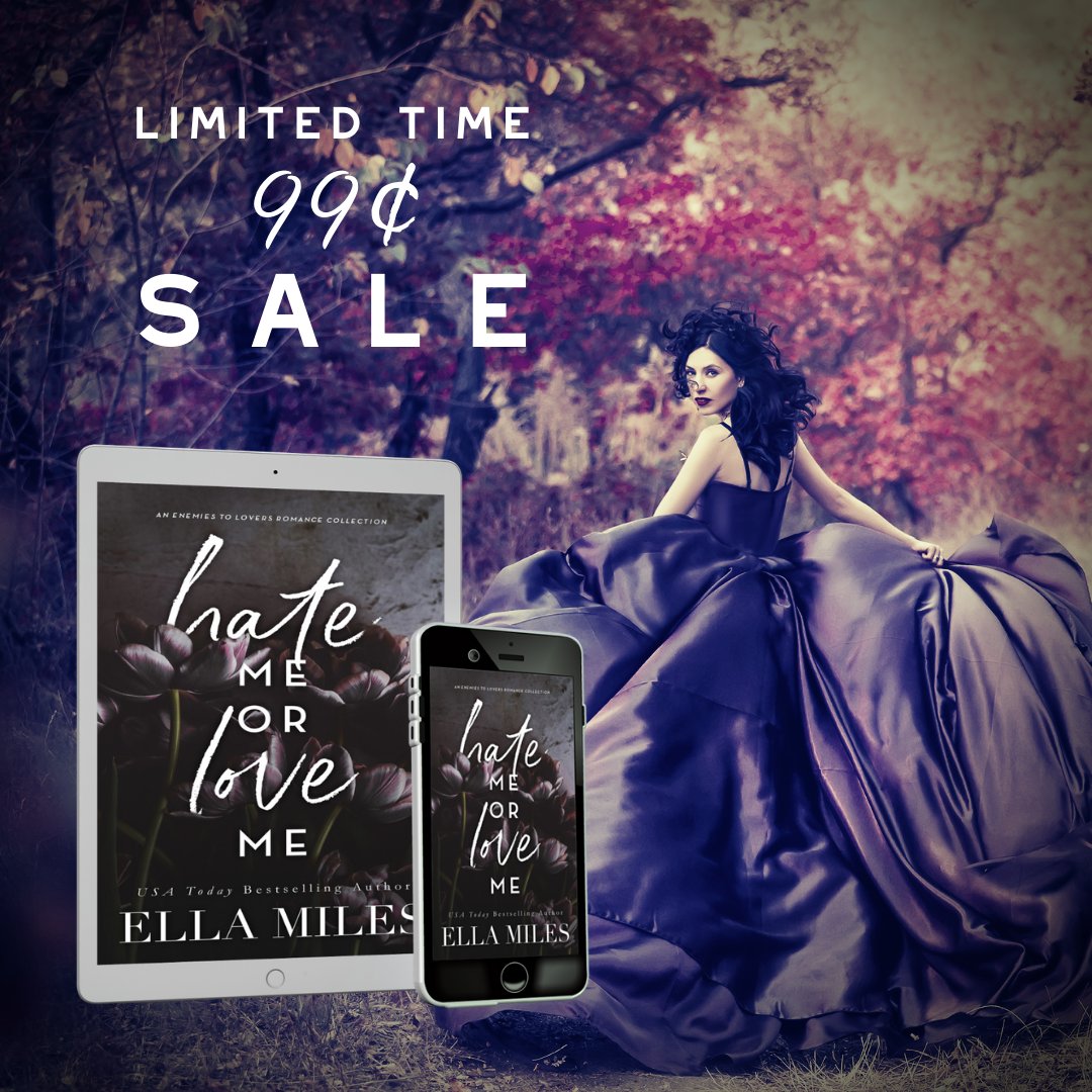 Hate Me or Love Me (A Romance Collection) is 99 cents for a limited time!
Amazon: amzn.to/2XbJK3S
Apple: apple.co/2yIuxOb
Kobo: bit.ly/3gzcafE
B &amp; N: bit.ly/3OnA6FN
Google Play: bit.ly/3jMI6in