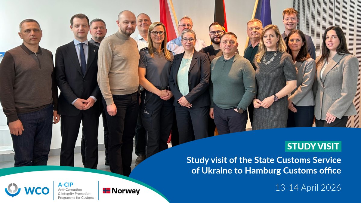 WCO_OMD's tweet image. WCO Anti-Corruption and Integrity Promotion Programme for Customs continues supporting @UkraineCustoms #anticorruption efforts thanks to funding from #Norway🇳🇴. This week, a multi-country study visit for Ukrainian colleagues kicked off at the Hamburg #Customs Office @Zoll_info.