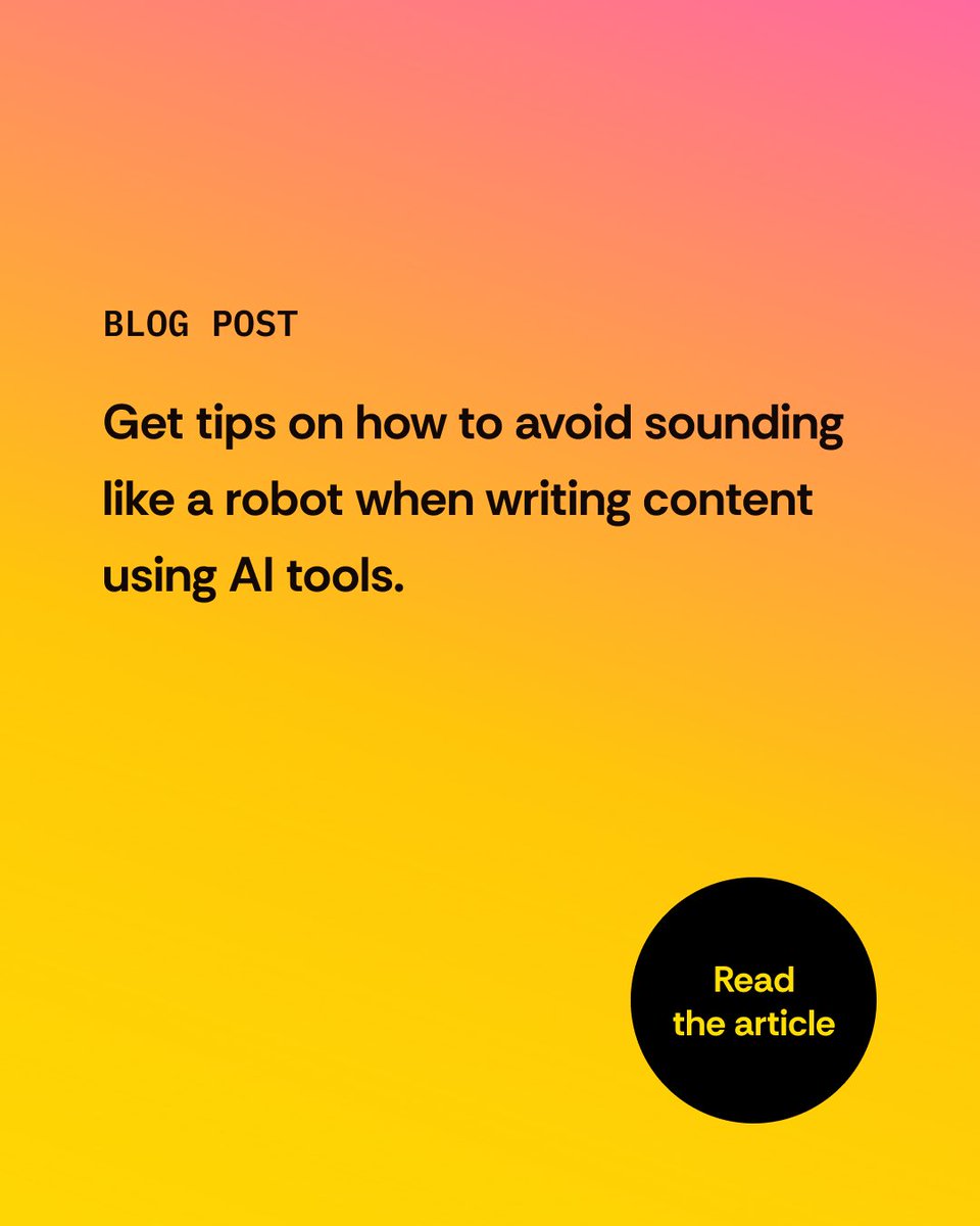 tbhcreative's tweet photo. Find out how to get better results using AI tools like ChatGPT and Claude to create rough outlines and get a draft on the page faster—plus learn which writing tasks you shouldn’t use them for → https://t.co/AtYMDM8oUa

#AIMarketingTools #AIMarketingTips #AIMarketing https://t.co/SNKGTkKGgZ