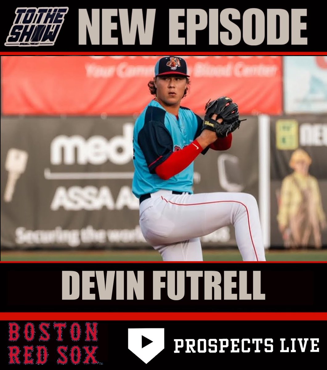 TotheShowBBPod's tweet photo. Red Sox pitching prospect Devin Futrell joins the show!

Devin was named Carolina League Player of the Week after throwing five no-hit innings last week for Low-A Salem.

Watch/Listen: https://t.co/chheyeynzg https://t.co/myglbV2uig