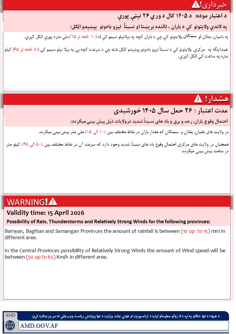 د ټرانسپورټ او هوايي چلند وزارت tweet media