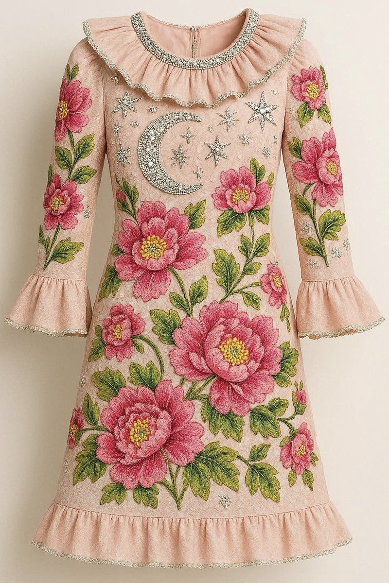 cosmos202403's tweet photo. Pink peony design dress🩷
👗#AIfashion👗#dress🩷#AIpeony
🧵#AIembroidery🪡#AIbeadwork https://t.co/6od7JNrLiM