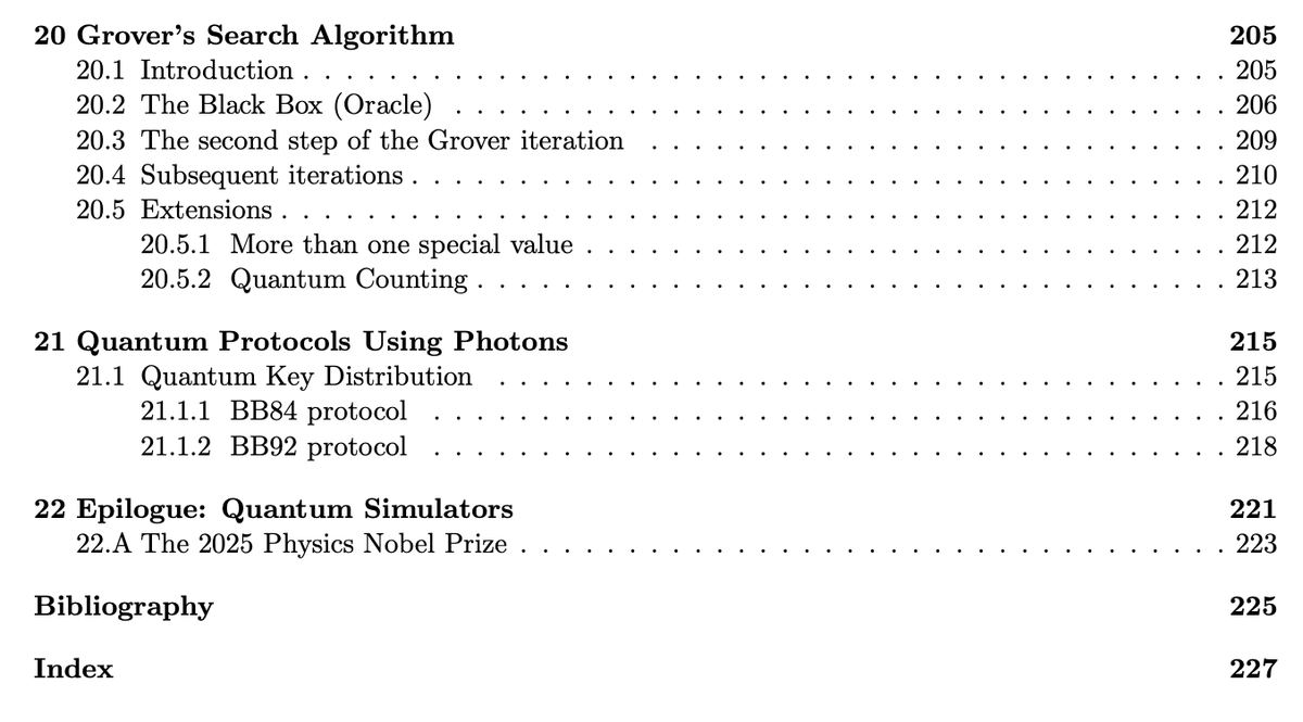 #キャルちゃんのquantphチェック
カリフォルニア大学サンタクルーズ校にて開講された、学部性向けの量子計算の講義テキスト。線形代数を履修済みの物理系の学生を対象としたもの。Shorアルゴリズムや量子誤り訂正の入門にまで触れた、200ページ超のテキスト。読みたい！
arxiv.org/abs/2604.10396