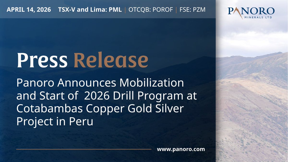 Panoro Minerals Ltd . tweet media
