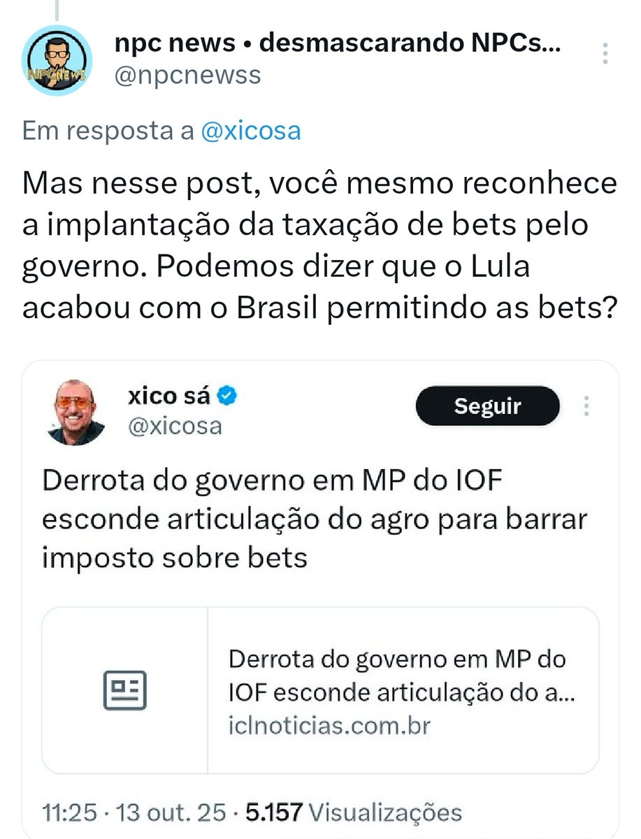 npc news • desmascarando NPCs do jornalismo tweet media