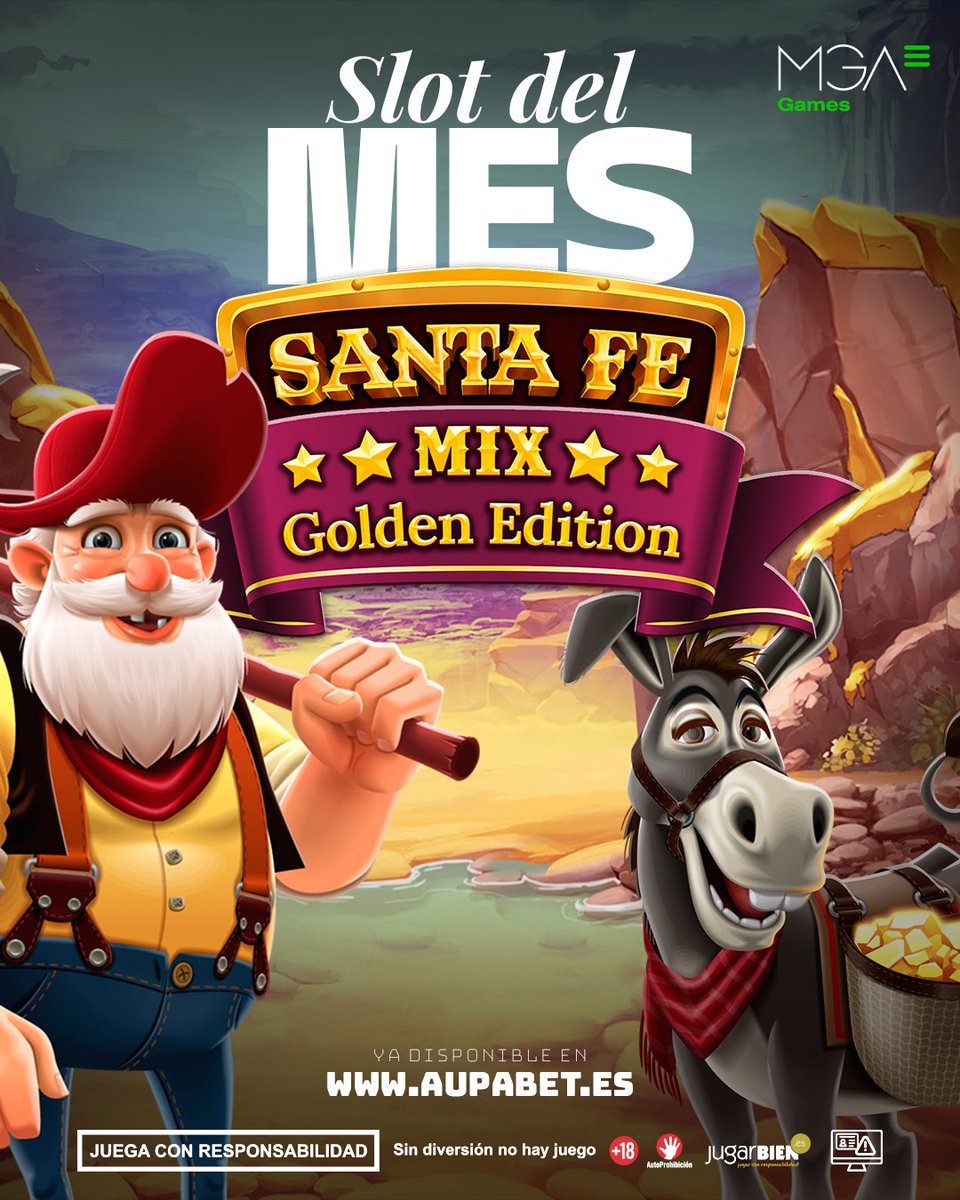 🌵✨ JUEGO DEL MES MGA: SANTA FÉ MIX GOLDEN EDITION ✨🌵

Viaja al salvaje oeste con la edición más dorada de Santa Fé. Una slot llena de aventura, giros dinámicos y premios que brillan en cada tirada.

Este mes, conviértete en el auténtico buscador de oro y aprovecha sus