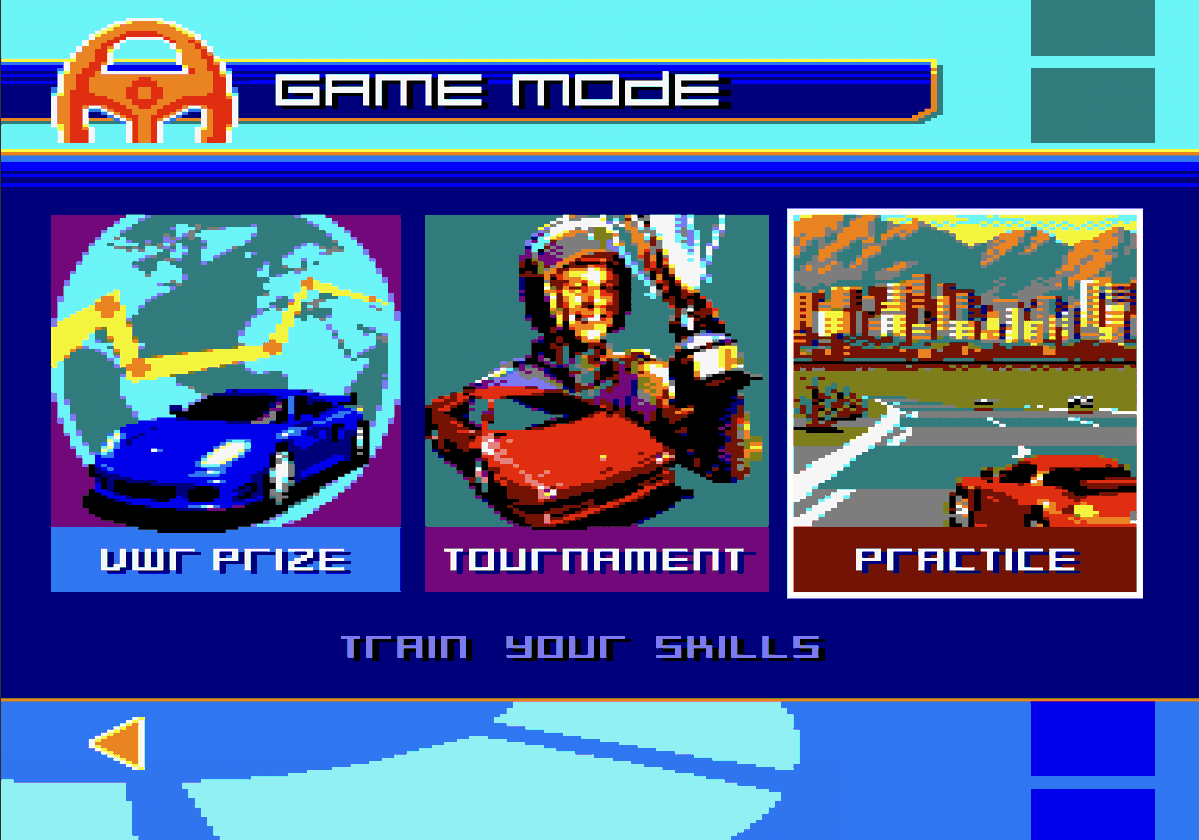 M_Antonio_del_C's tweet image. 3 game modes for Vespertino World Racing #AmstradCPC #homebrew