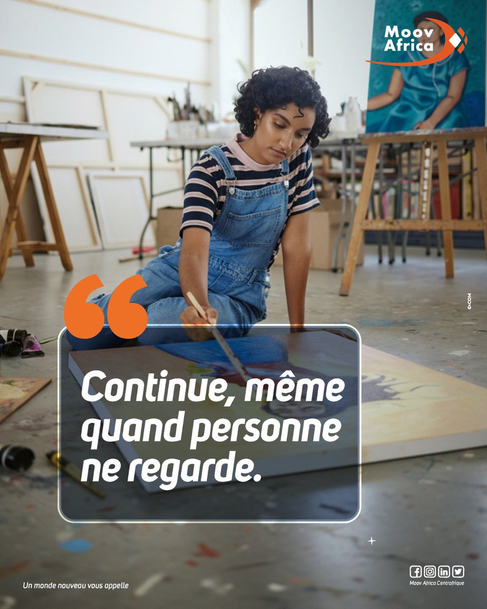 Les débuts sont souvent silencieux, les efforts passent inaperçus…
mais à force de constance dans l’ombre, tu construis quelque chose que personne ne pourra ignorer.

#MoovAfricaCentrafrique