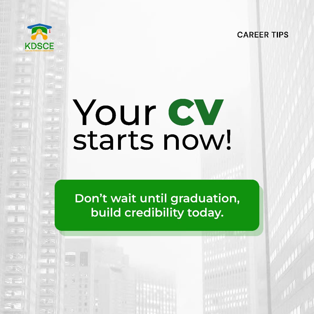 kdsc_expo's tweet photo. The dream job doesn’t start at graduation. It starts with the decisions you make today. 

Waiting until you have that degree in hand to start building your CV is one of the biggest mistakes you can make. The job market is looking for more than just a GPA  they want to see https://t.co/WSx2d9ahjM