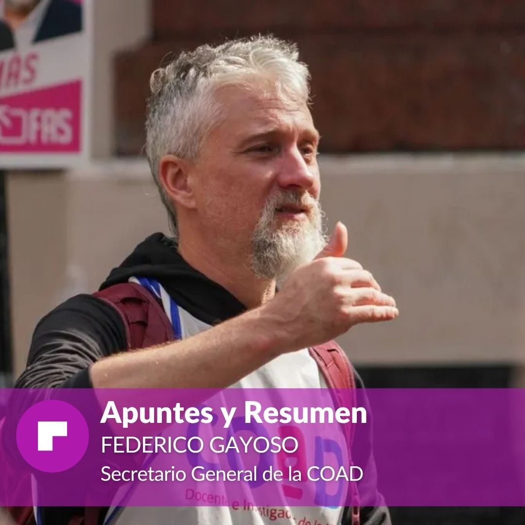 radiounr's tweet photo. Clases públicas y carpa itinerante: los docentes universitarios profundizan el plan de lucha.

En “Apuntes y Resumen”, Federico Gayoso, secretario general de #COAD, detalló la crítica situación salarial de los y las docentes. @gayosofede  #Rosario
 
👉https://t.co/9DaZXVxvLL https://t.co/ODmXyi3pNC