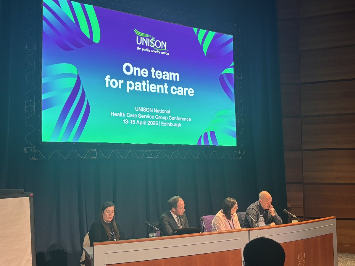 LabourPete's tweet photo. It’s superb to be in Edinburgh at UNISON Health Group Conference!

Speaking at our fringe on ‘One team for patient care’ is Jamie and Louise alongside Rosie!

There is Power in a Union! Our Unity is our strength! @MiPhealth @UNISONOurNHS https://t.co/kfWzUzCmYg