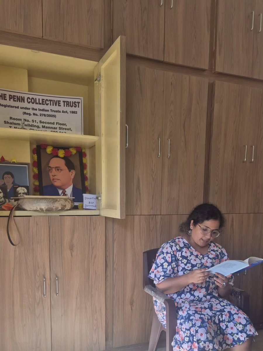We marked Ambedkar Jayanti with reflection &amp; art 💙
Reading, sharing, and expressing what Babasaheb means to us — through personal yet political voices.
Our journey towards equality, feminism &amp; justice grows stronger. ✊🏽
Jai Bhim! 💙
#ThePennCollective 

1/2