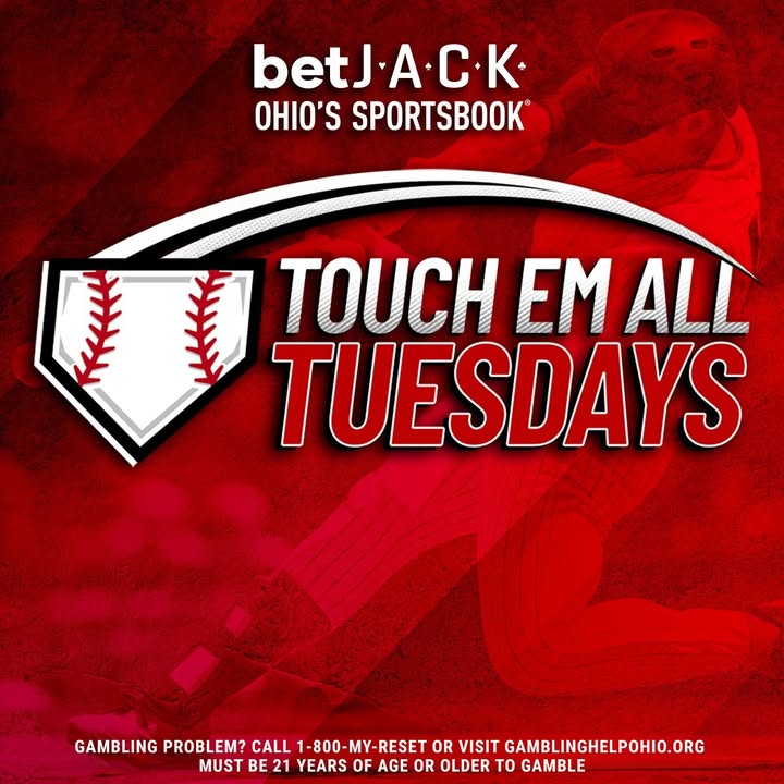 betJACK's tweet image. ⚾️ Bet $25+ on any player to hit a HR today and earn $5 in bonus bets for EVERY homer hit in the same game! 🚀

🚨 Ohio Bonus: Pick a CLE or CIN player to go yard and score an extra $10 Bonus Bet! 🚨

#Ohio | #Sportsbook | #Promotion | #MLB