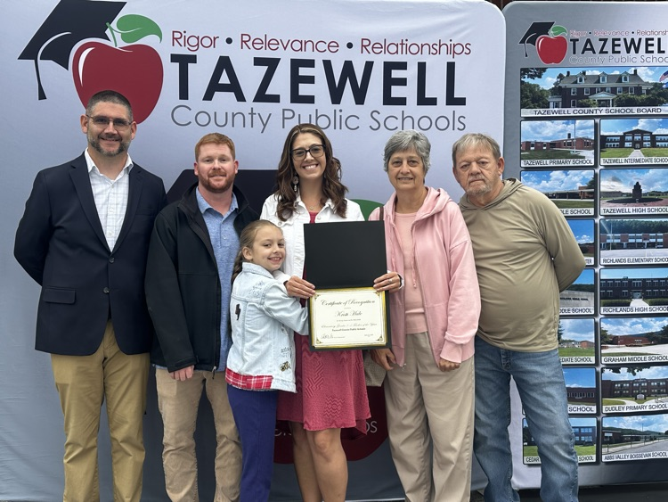 Abbs_Valley's tweet photo. Tazewell County Public Schools would like to congratulate Kristi Hale. She is the Elementary Grades 3-5 Teacher of the Year!🎉 https://t.co/8dd1UsW2Ij