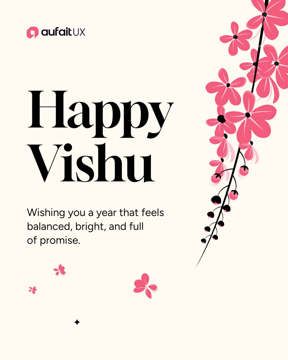 aufaitux's tweet image. Wishing you a bright and prosperous Vishu, filled with hope and happiness. 🌸

#HappyVishu #Prosperity #FestiveSeason #Kerala #aufaitux