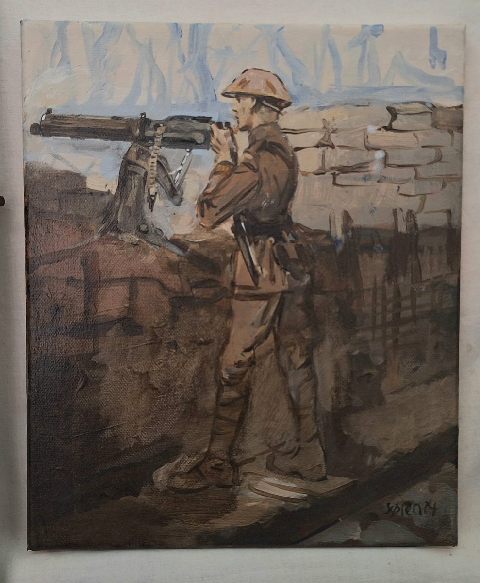 NJanagill's tweet image. &amp;gt;Beautiful poignant signed UNIQUE ORIGINAL direct from the Artist, when it's gone it's gone!
&amp;gt;From a British artist who has exhibited at the Royal Academy  in London!
#ww1 #Somme  #ypres  #sacrifice  #canadian #greatwar #ppcli ebay.co.uk/itm/3647848589…