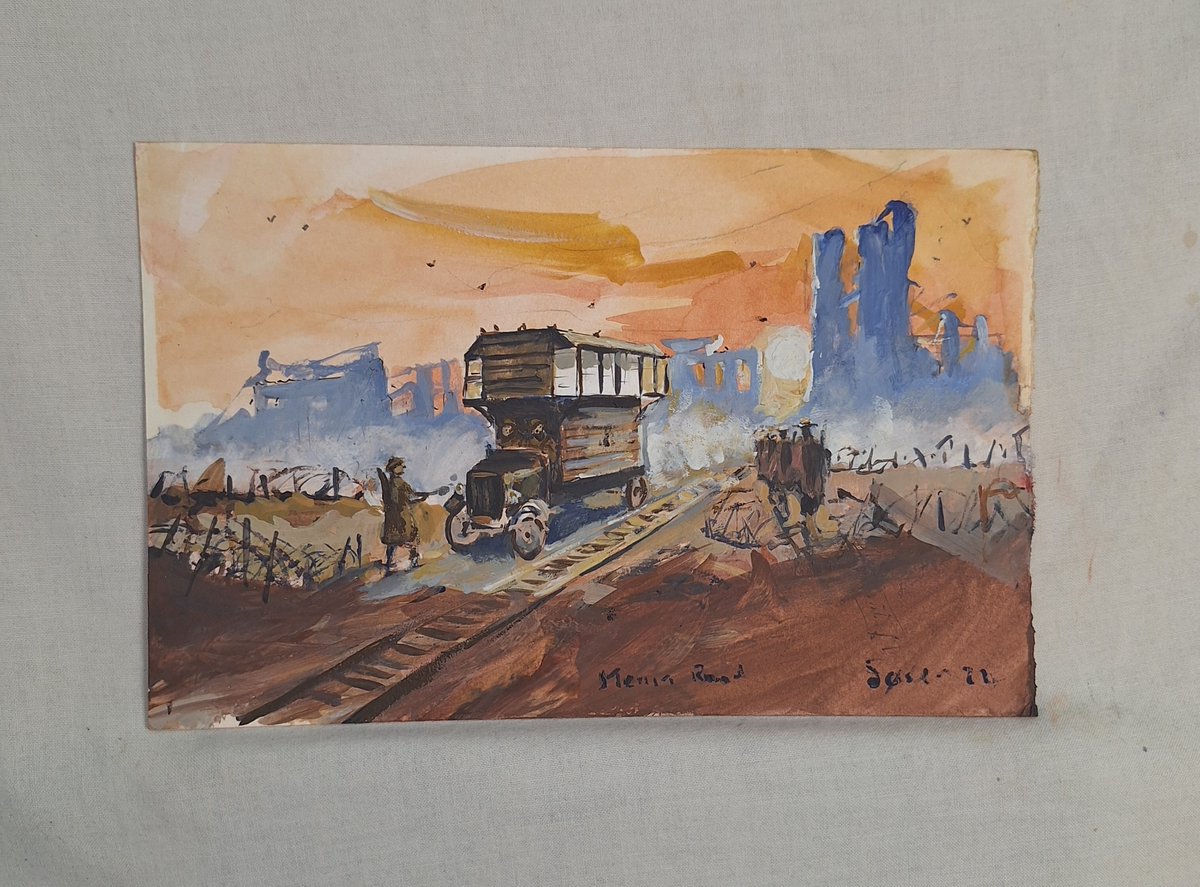 NJanagill's tweet image. &amp;gt;Beautiful poignant signed UNIQUE ORIGINAL direct from the Artist, when it's gone it's gone!
&amp;gt;From a British artist who has exhibited at the Royal Academy  in London!
#ww1 #Somme  #ypres  #pigeonloft  #meninroad ebay.co.uk/itm/3647849008…