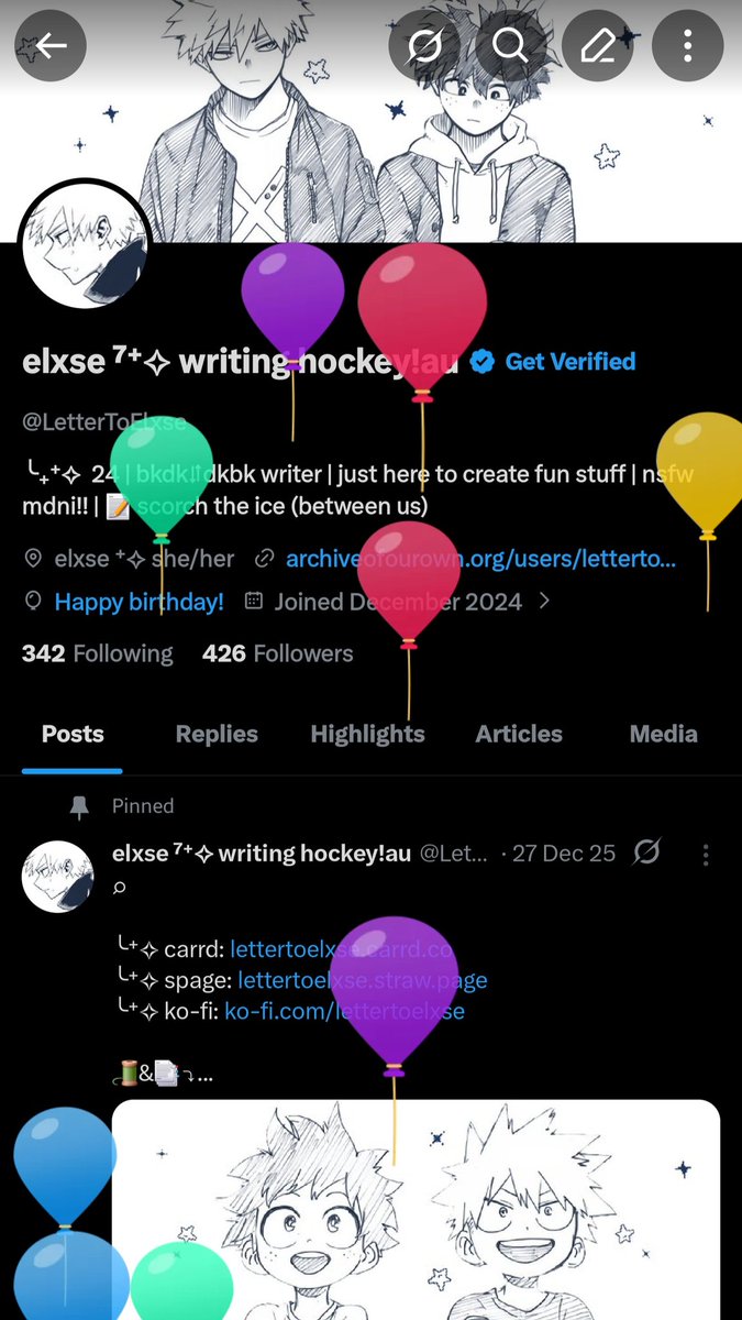 elxse ⁷⁺✧ writing hockey!au tweet media