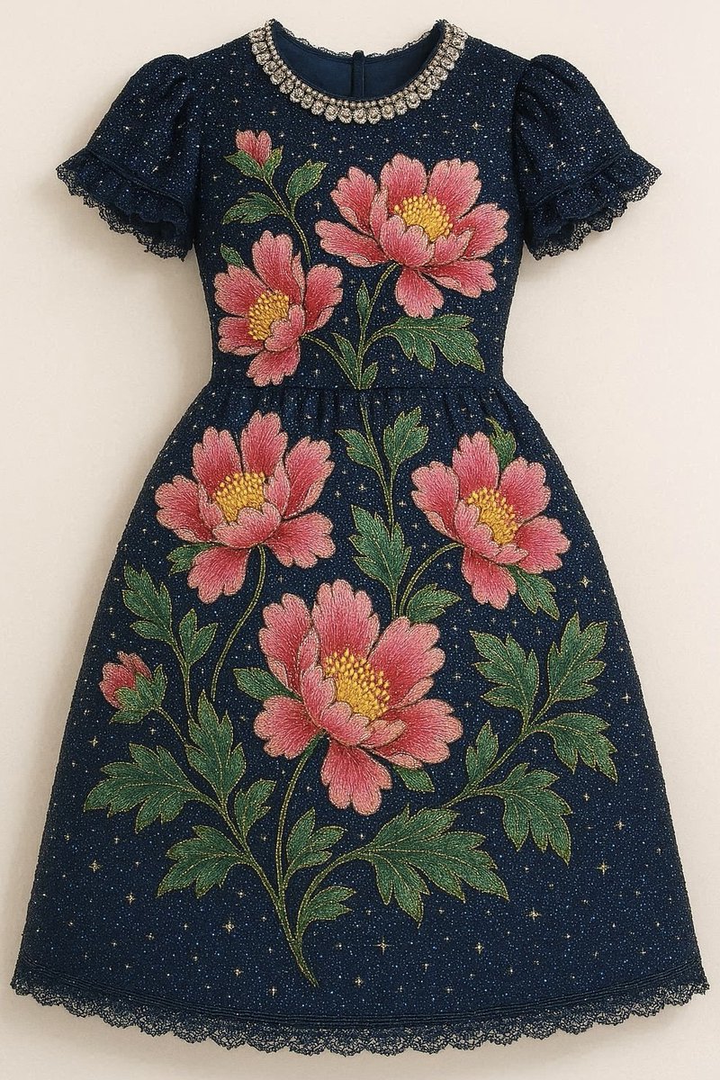 cosmos202403's tweet photo. Pink peony design dress🩷
👗#AIfashion👗#dress🩷#AIpeony
🧵#AIembroidery🪡#AIbeadwork https://t.co/5Q1p9pobLH