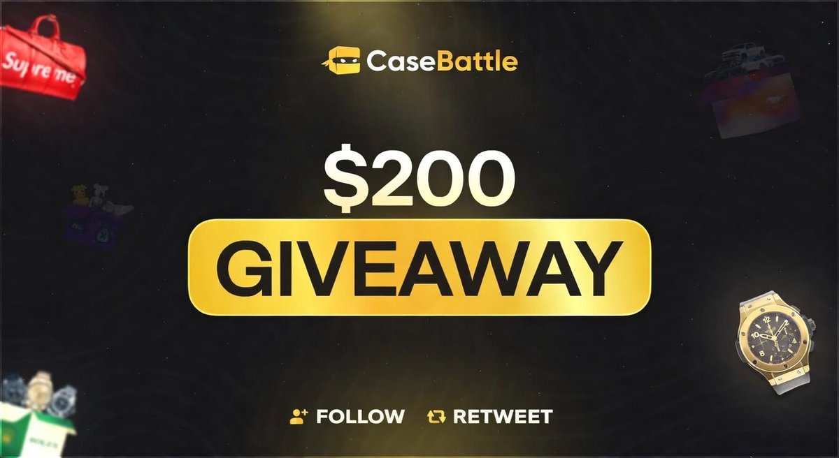 200$ Giveaway 🔥

 To enter:
✅RT+ Follow <a href="/CaseBattleCom/">CaseBattle</a> 

 ending in 5 days don't miss out!⏰