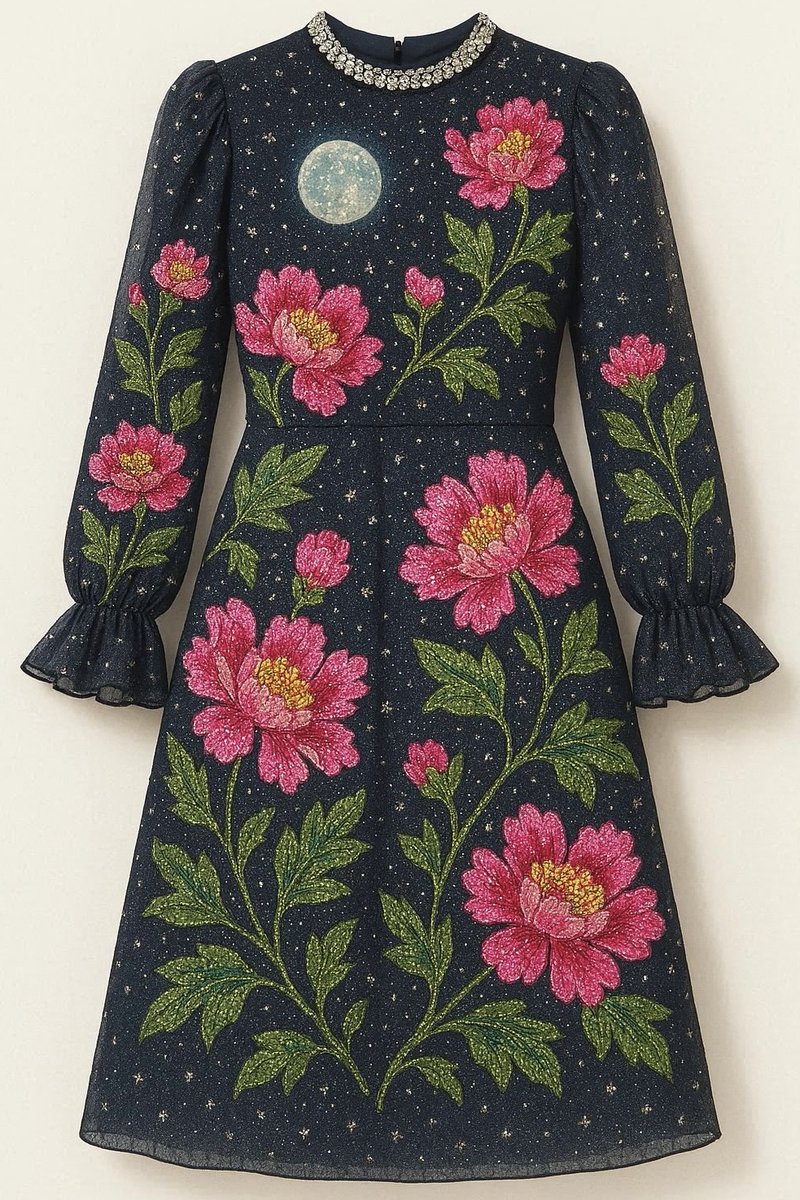 cosmos202403's tweet photo. Pink peony design dress🩷
👗#AIfashion👗#dress🩷#AIpeony
🧵#AIembroidery🪡#AIbeadwork https://t.co/qANijv14Wo