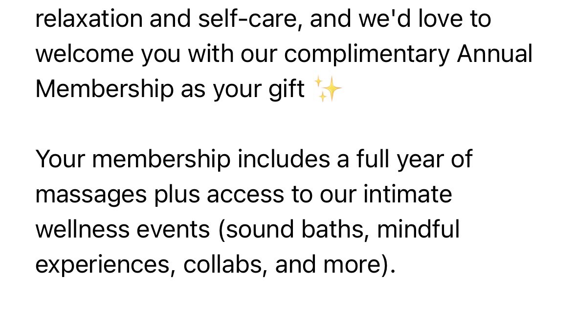 juliamercedes_'s tweet image. God really is such an awesome Father! 🙌🏼

Because what do you mean I get a full year of complimentary massages?! 😭

I’ve been saying I needed a massage and then I got this email 🥹

Feeling so grateful. What a sweet reminder that nothing is too small to bring to Him 🤍

#ugc