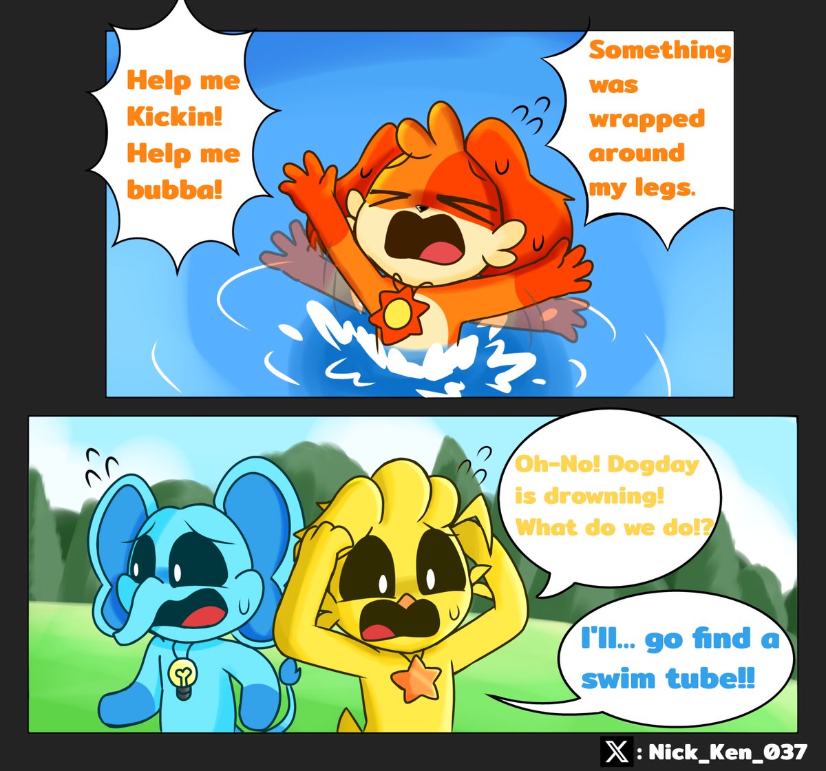 Nick_Ken_037's tweet image. ☀️[ Dogday X Catnap ]🌙
           ⁉️Drowning💦

#Dogday #Catnap #PoppyPlaytimeCatnap #PoppyPlaytime3fanart #smilingcritterfanart 
#smilingcriters 
#smilingcritterau