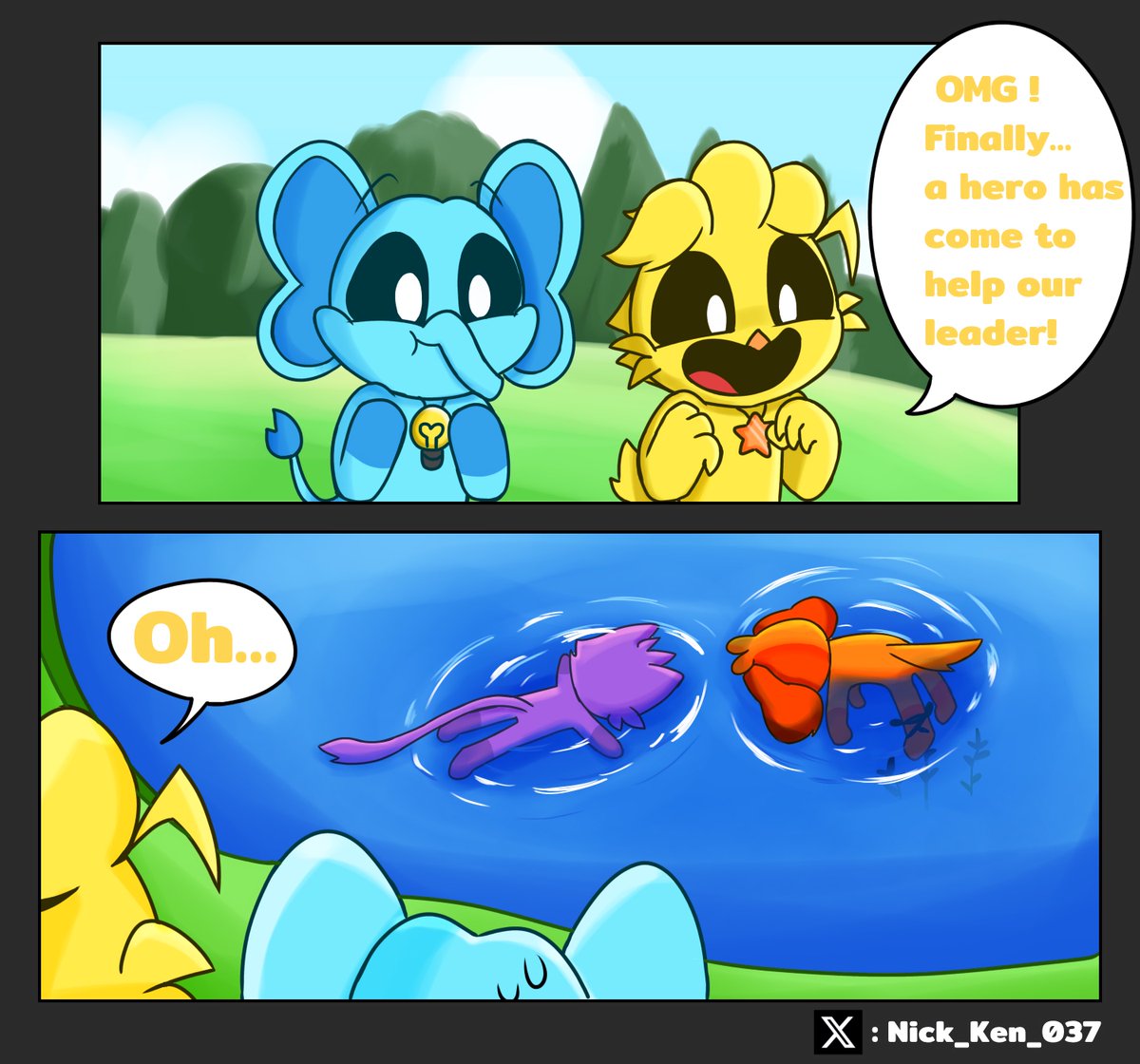 Nick_Ken_037's tweet image. ☀️[ Dogday X Catnap ]🌙
           ⁉️Drowning💦

#Dogday #Catnap #PoppyPlaytimeCatnap #PoppyPlaytime3fanart #smilingcritterfanart 
#smilingcriters 
#smilingcritterau
