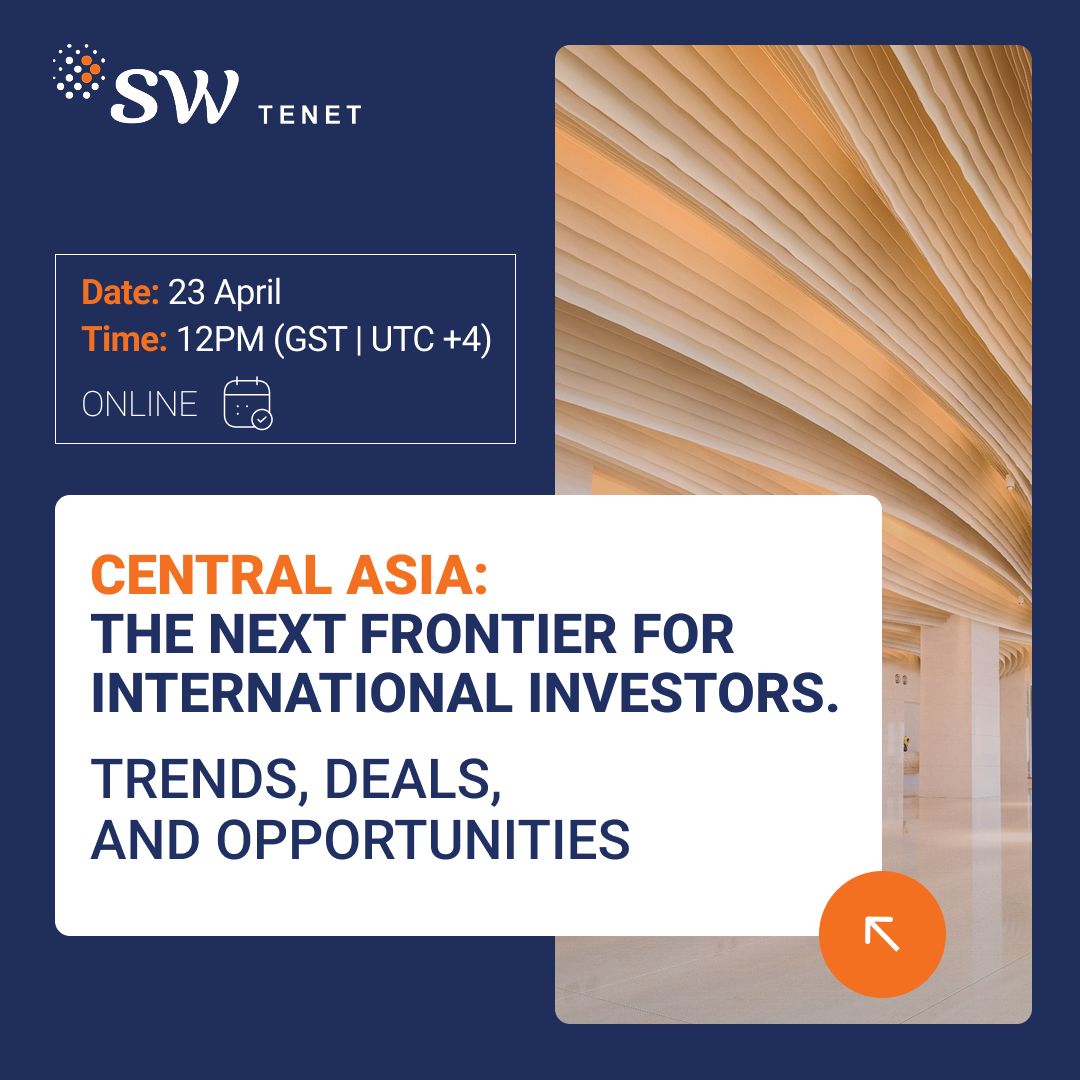 SW_Intl's tweet photo. Explore Central Asia – The Next Frontier for International Investors in this upcoming webinar by SW Tenet (UAE). Click here to register: https://t.co/xJR51o73TM #CatalystForSuccess #UAE https://t.co/Nnk8MhF6b7