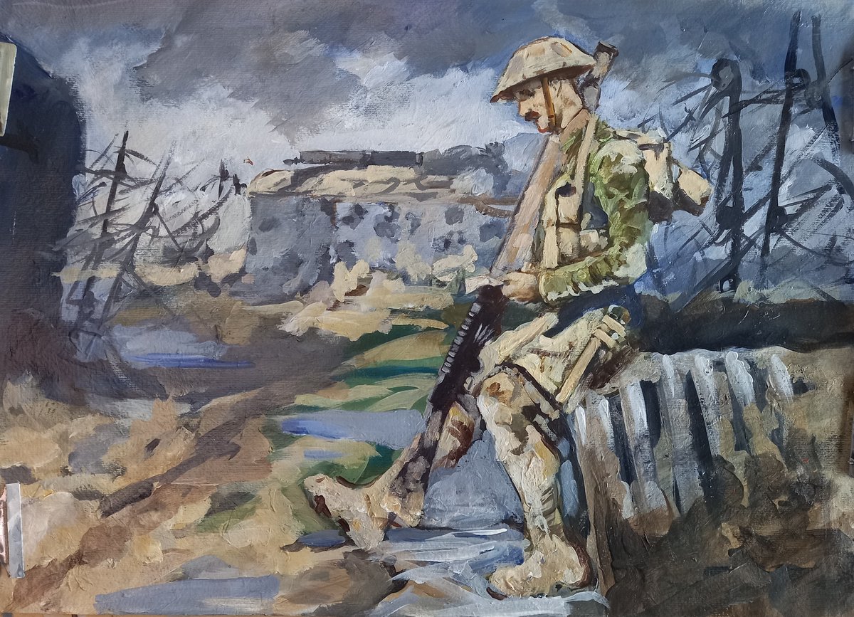 NJanagill's tweet image. Passchendaele Lament 1917
&amp;gt;Beautiful poignant signed UNIQUE ORIGINAL direct from the Artist, when it's gone it's gone!
&amp;gt;From a British artist who has exhibited at the Royal Academy  in London!
#ww1 #Somme  #ypres  #sacrifice  #patriot etsy.com/uk/listing/103…